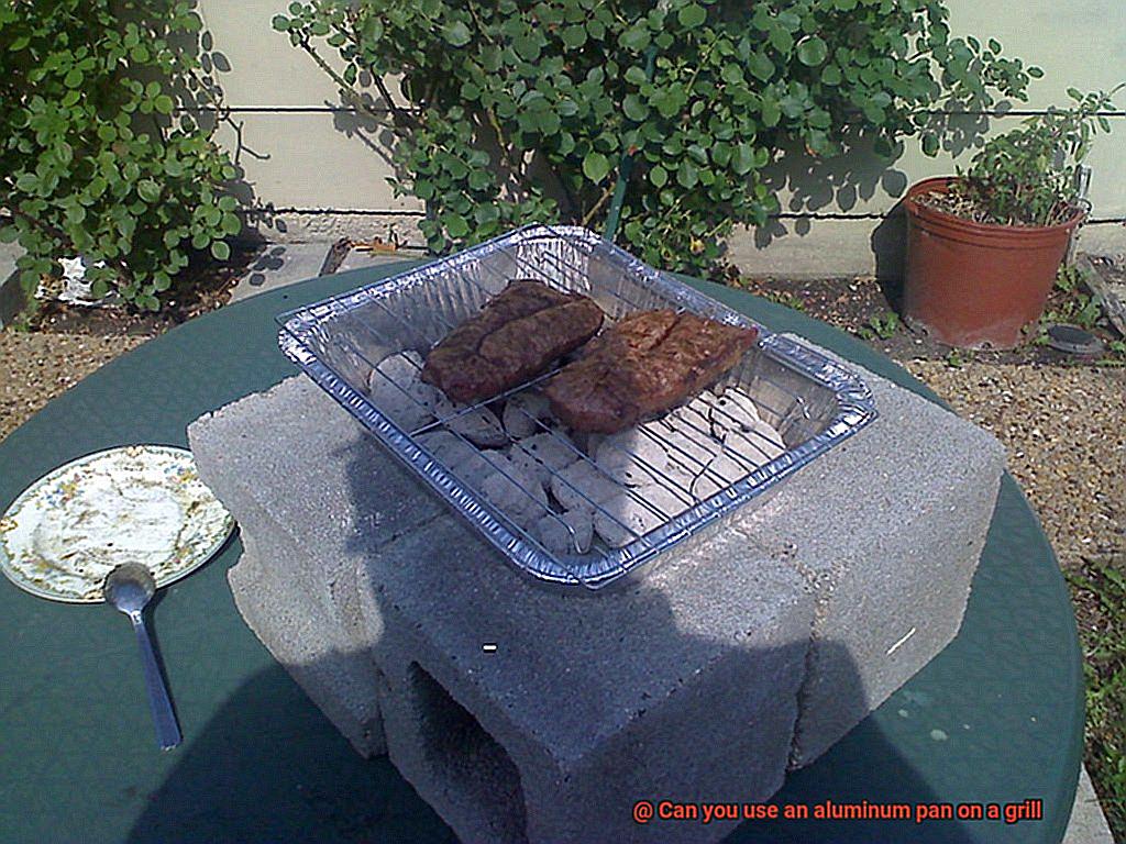 Can you use an aluminum pan on a grill-4