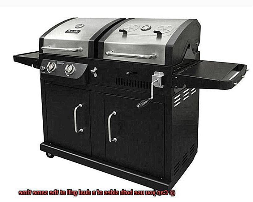 Can you use both sides of a dual grill at the same time-2