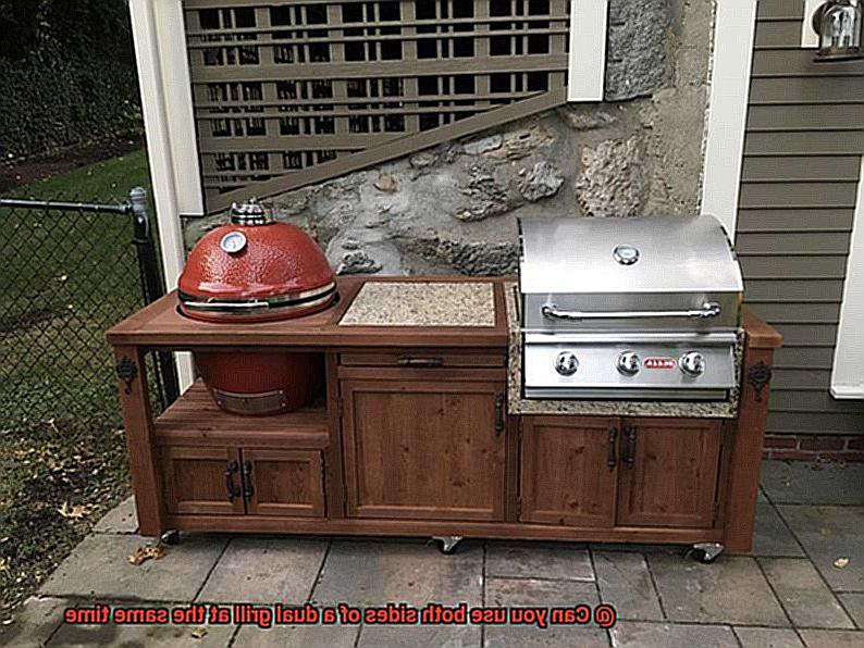 Can you use both sides of a dual grill at the same time-3