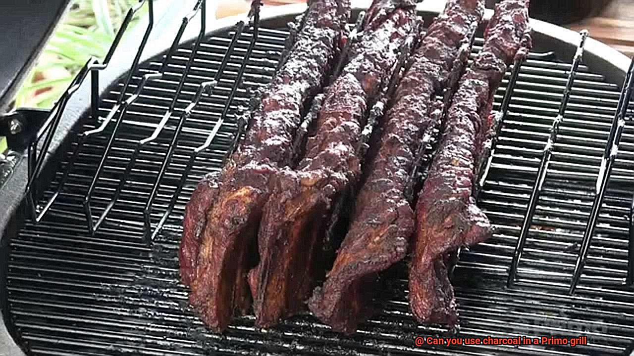 Can you use charcoal in a Primo grill-3