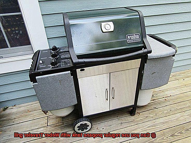 Can you use regular propane tank with Weber Traveler grill-5