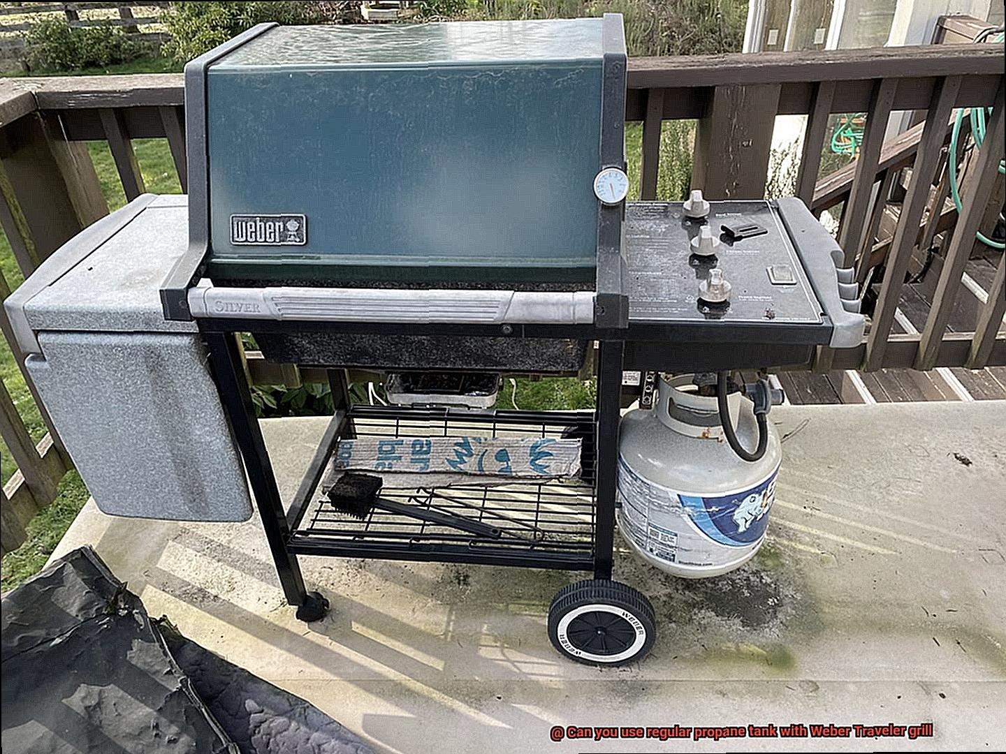 Can you use regular propane tank with Weber Traveler grill-2