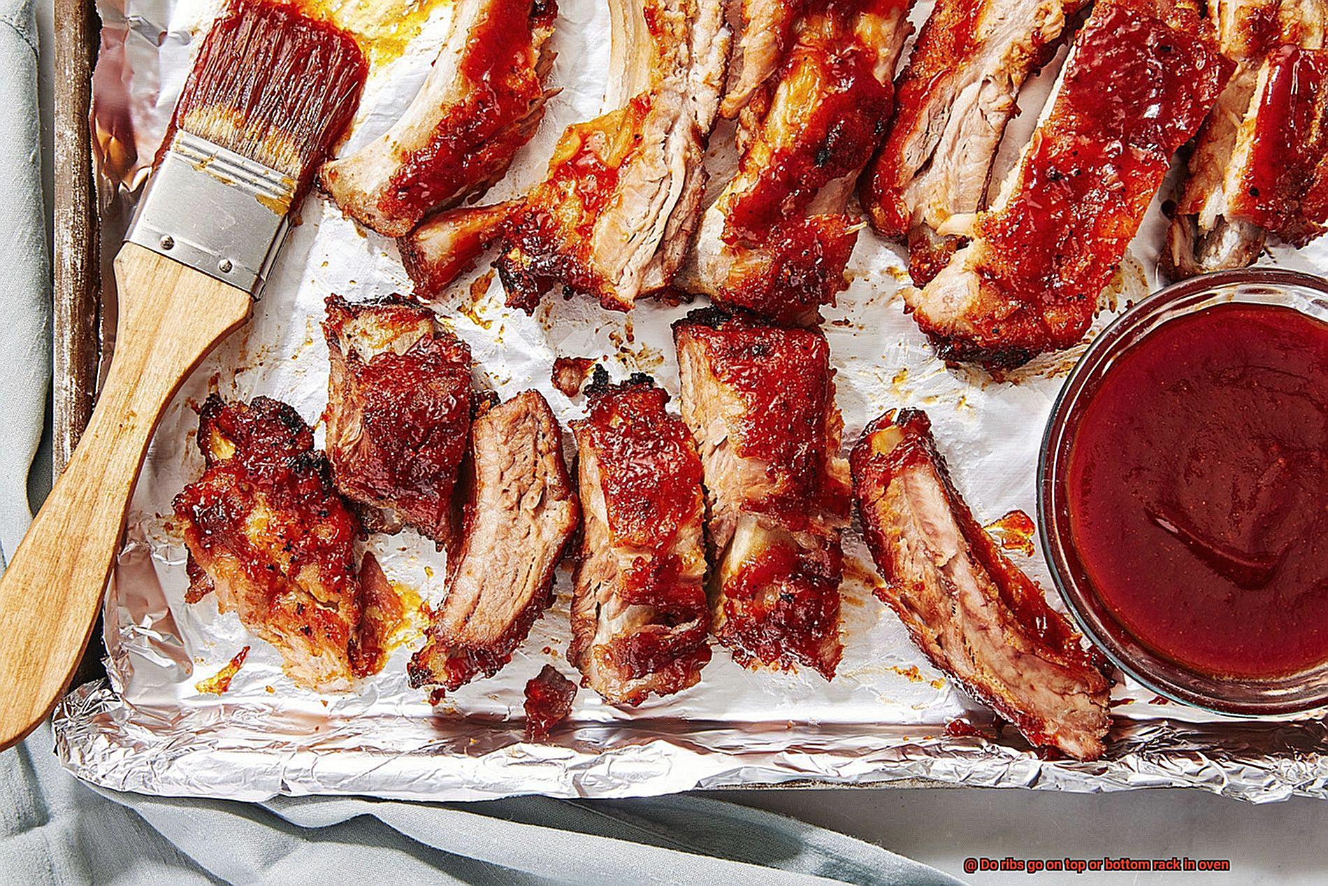 Do ribs go on top or bottom rack in oven-3