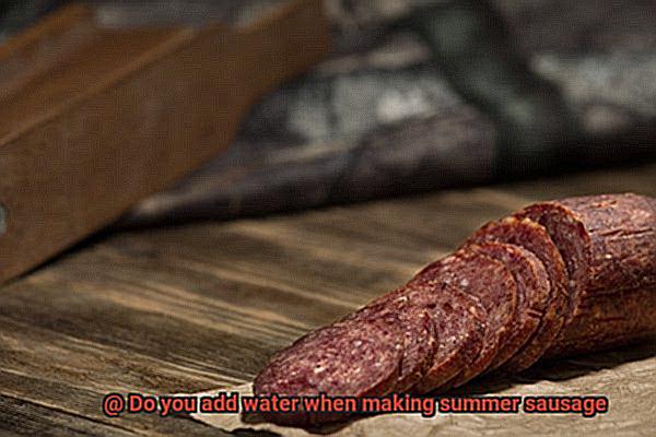 Do you add water when making summer sausage-4