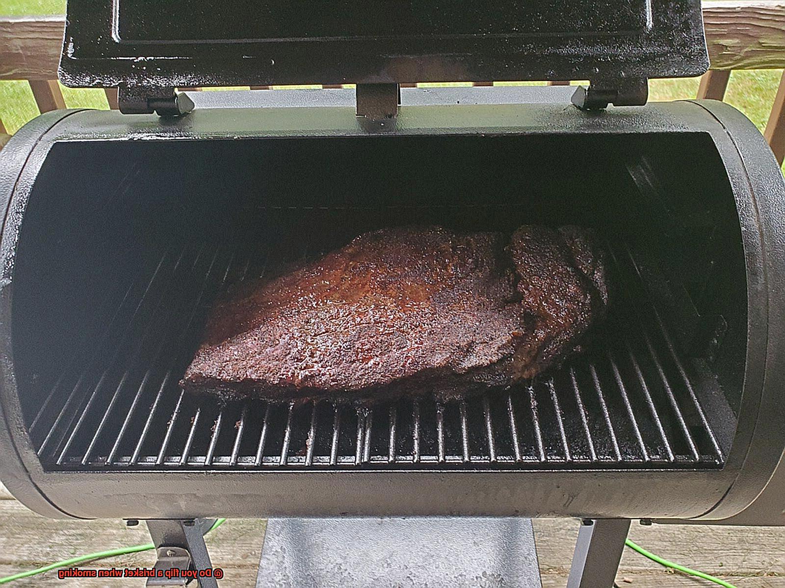 Do you flip a brisket when smoking-6