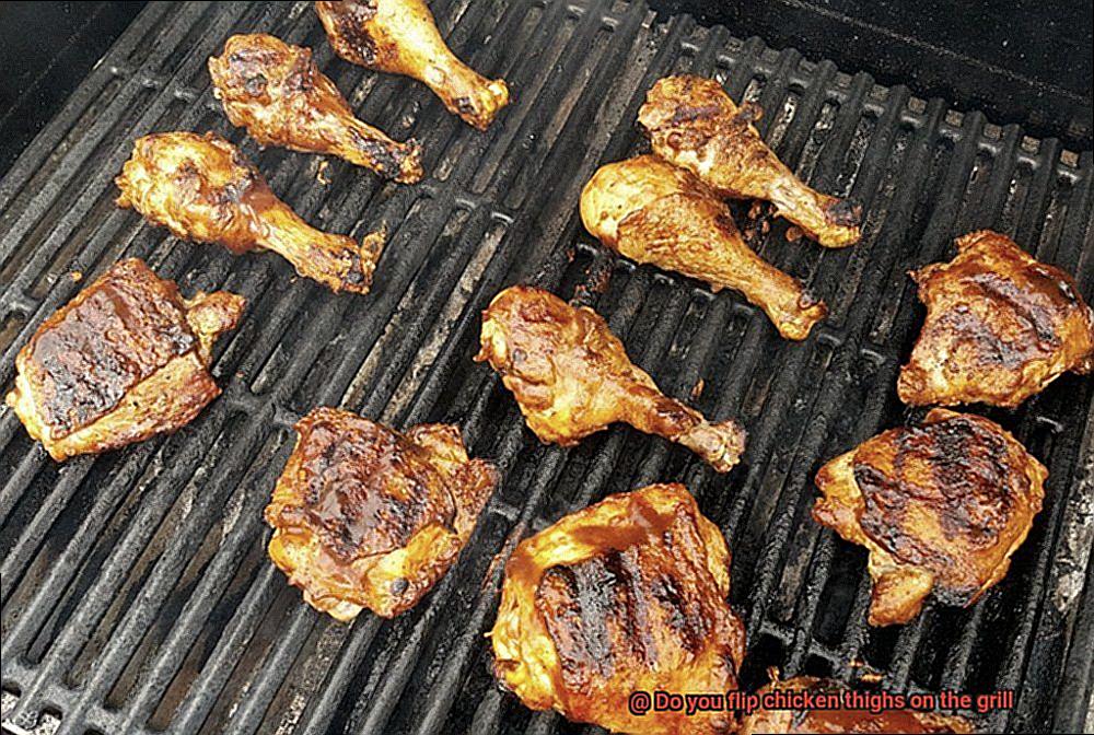 Do you flip chicken thighs on the grill-3
