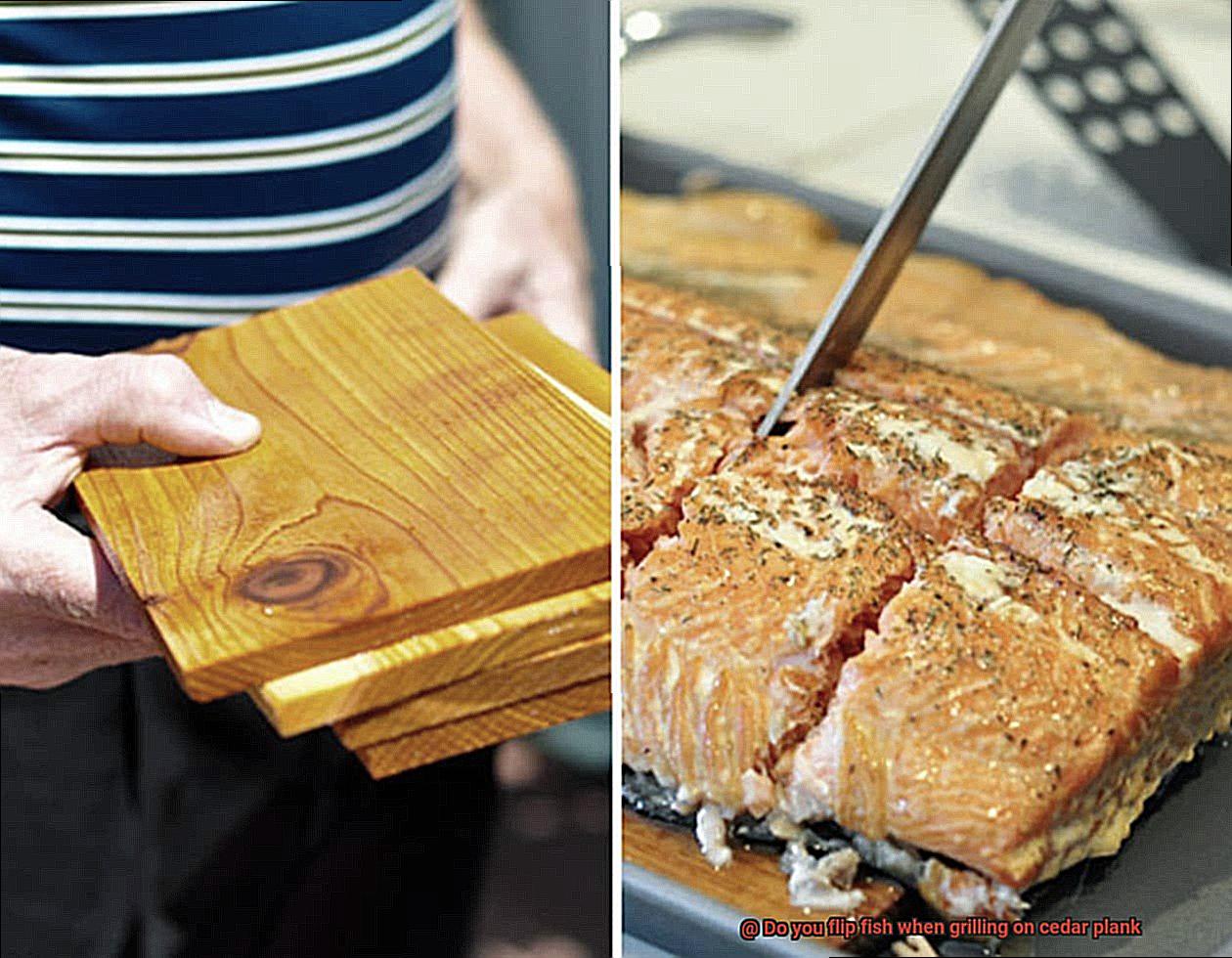 Do you flip fish when grilling on cedar plank-2