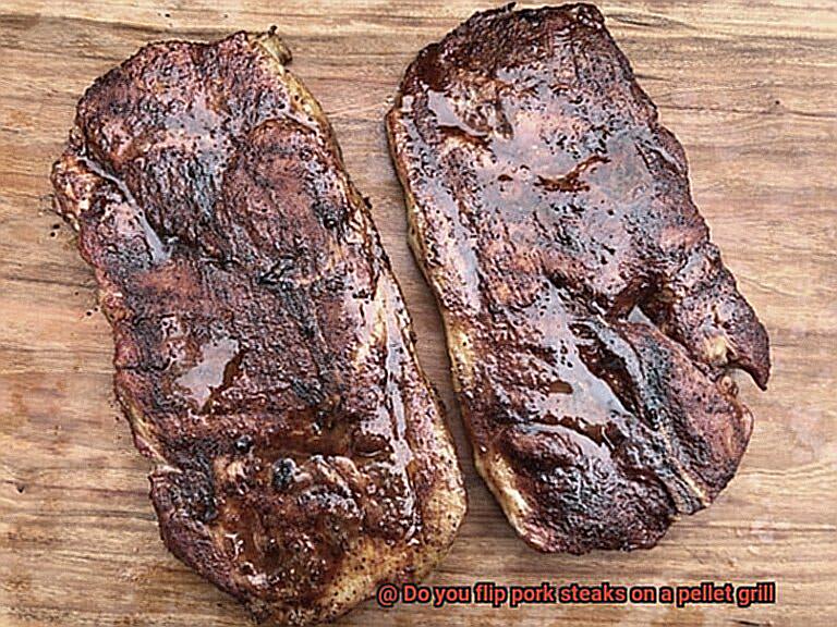 Do you flip pork steaks on a pellet grill-3