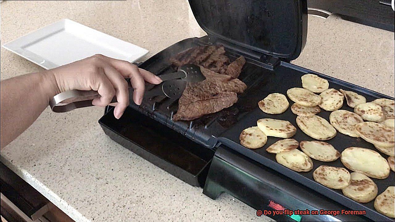 Do you flip steak on George Foreman-2