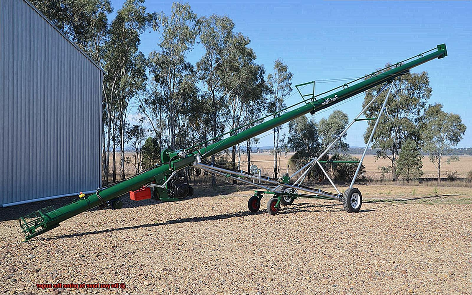 Do you have to prime the auger -3