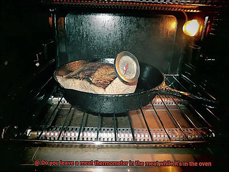 Do you leave a meat thermometer in the meat while it's in the oven-2