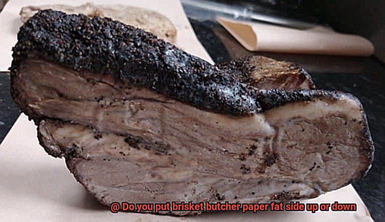 Do you put brisket butcher paper fat side up or down-3