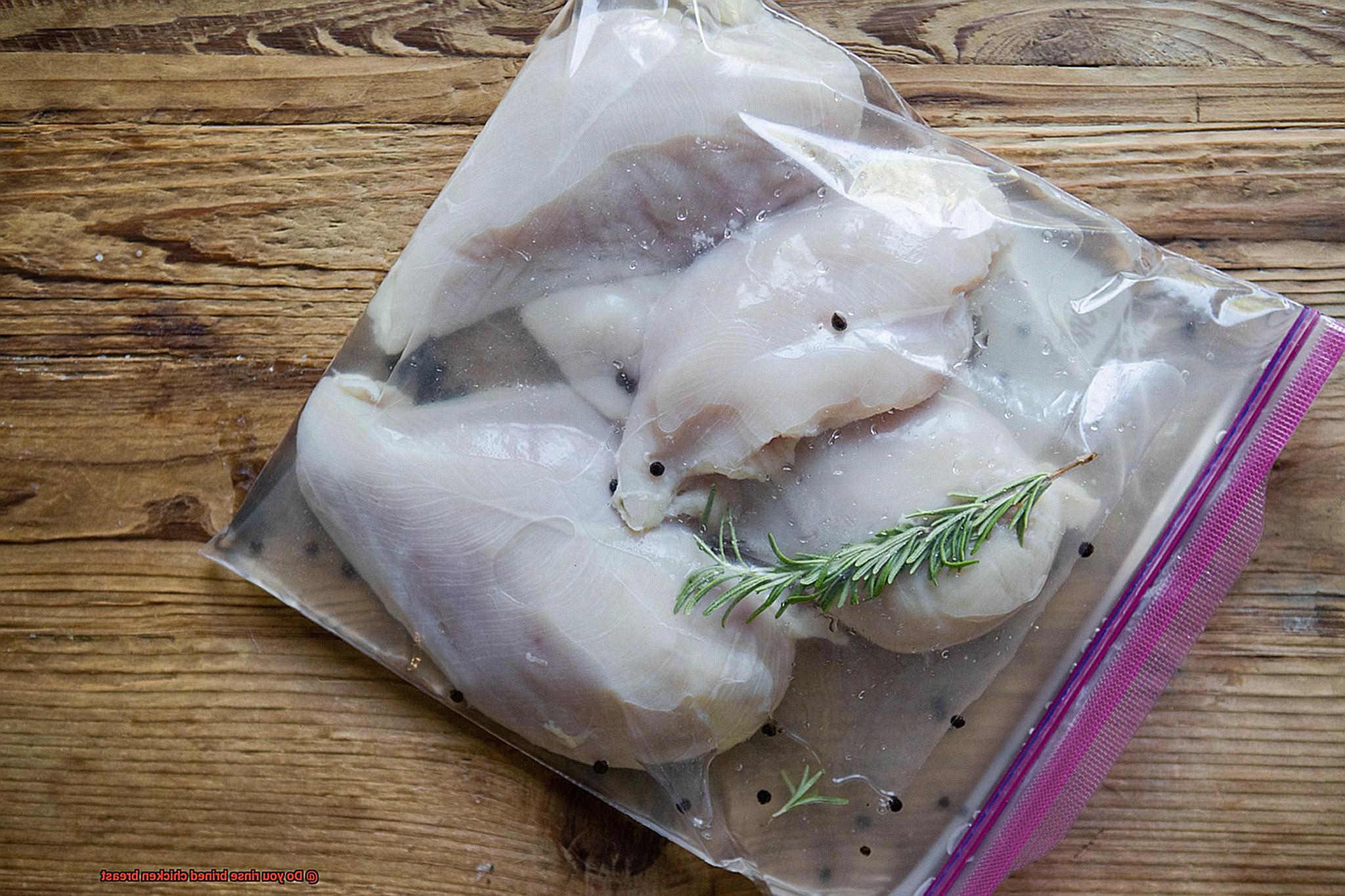 do you rinse brined pork chops