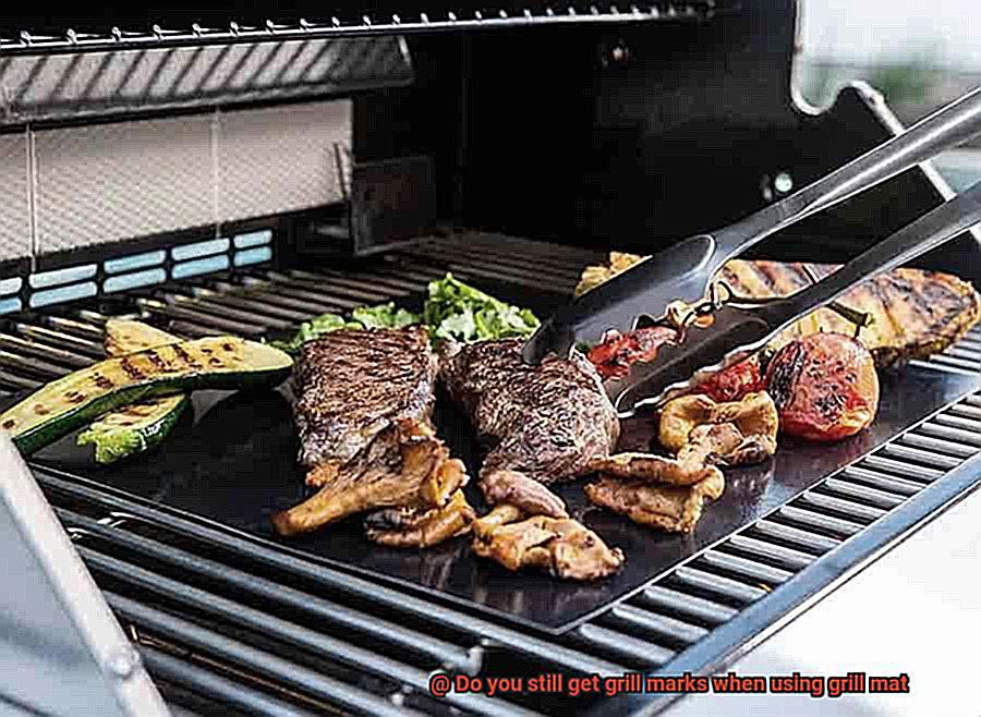 Do you still get grill marks when using grill mat-4