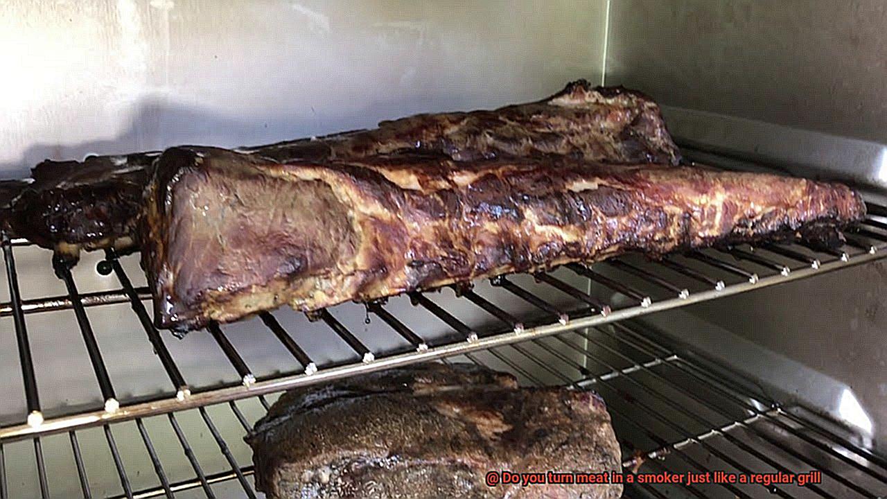 Do you turn meat in a smoker just like a regular grill-5