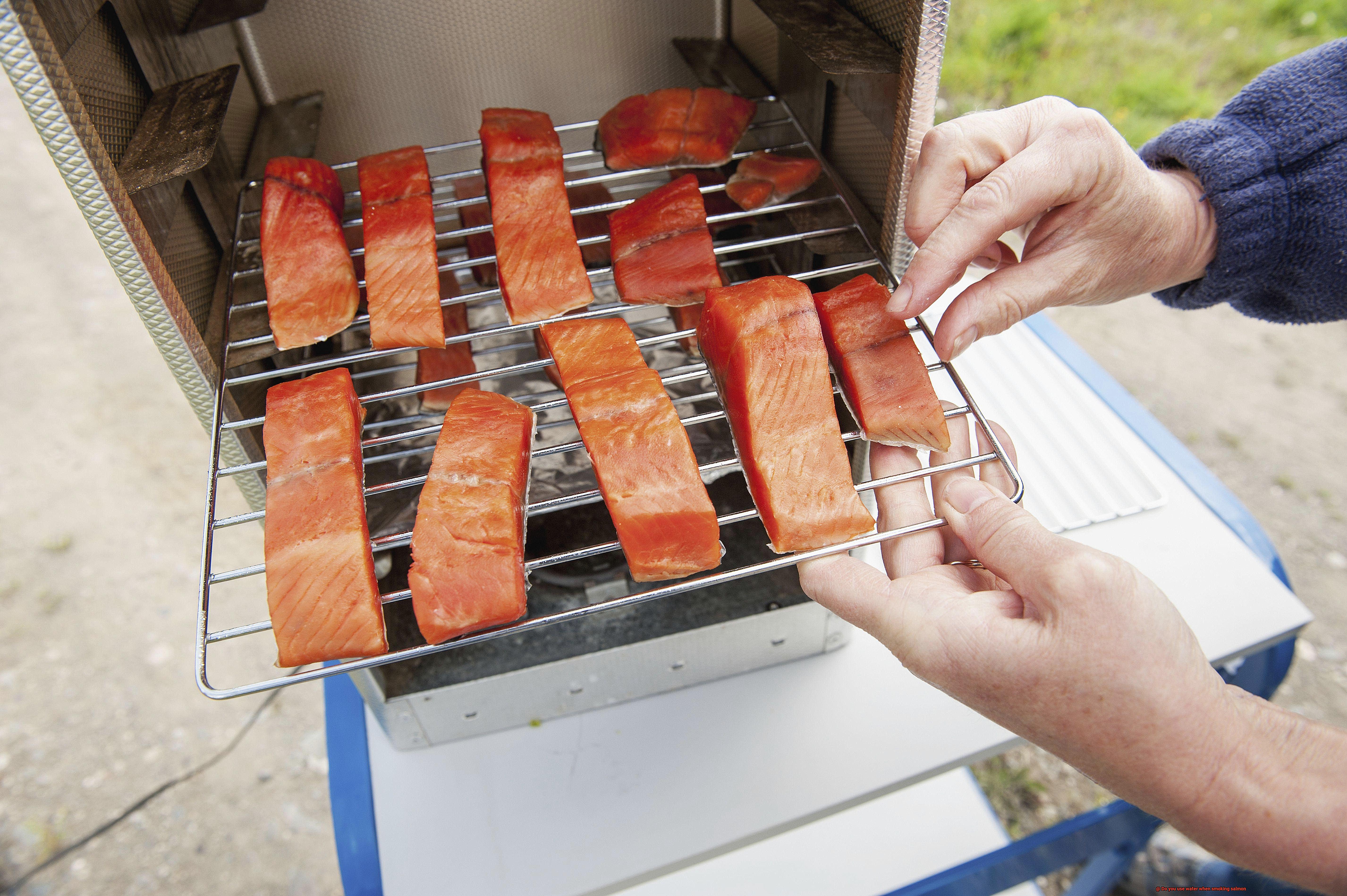 Do you use water when smoking salmon-4