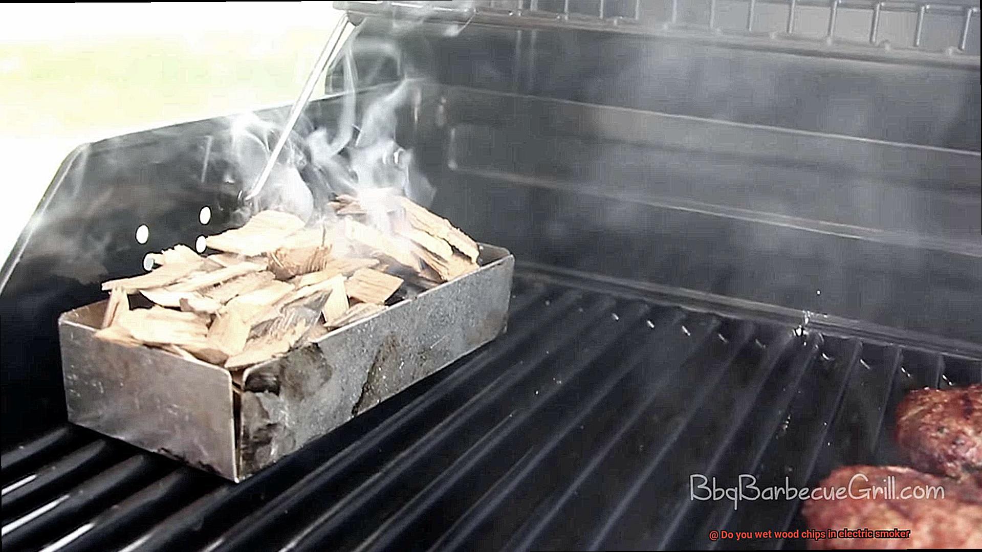 Do you wet wood chips in electric smoker-4