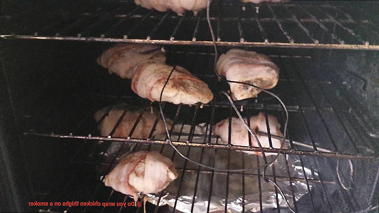 Do you wrap chicken thighs on a smoker-4