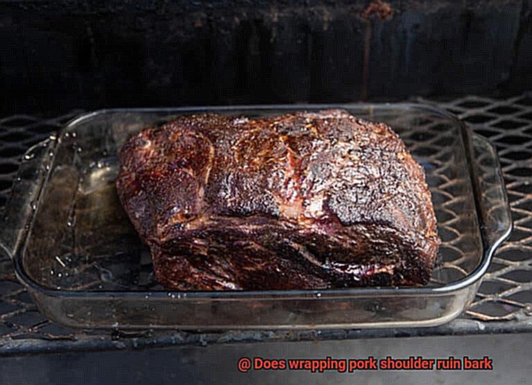 Does wrapping pork shoulder ruin bark-6