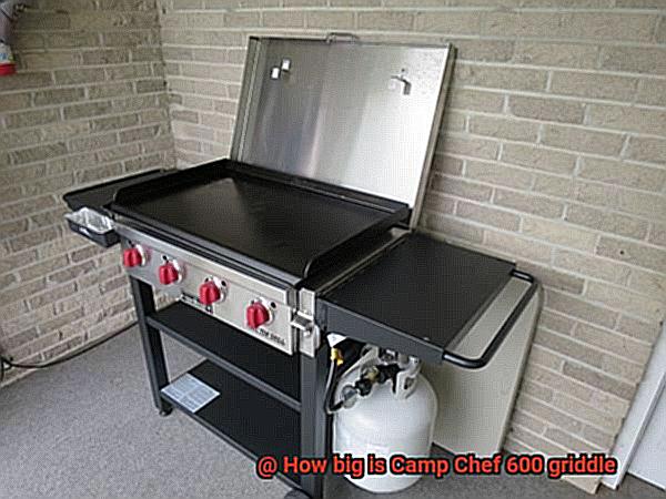 How big is Camp Chef 600 griddle-2